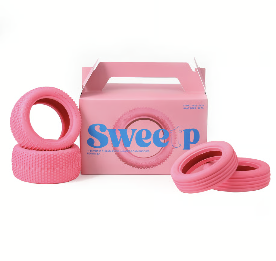 ペニーのピンクとブルーのセット BHM576 Sweep x BLOCKHEAD MOTORS ピンクタイヤ SWEET BOXセット